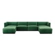 dark red sectional couch Modway Furniture Sofas and Armchairs Black Emerald