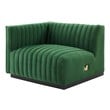dark red sectional couch Modway Furniture Sofas and Armchairs Black Emerald