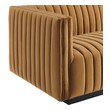 red sectionals Modway Furniture Sofas and Armchairs Black Cognac