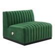unique leather sectionals Modway Furniture Sofas and Armchairs Black Emerald
