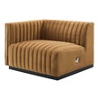 couches and sectionals Modway Furniture Sofas and Armchairs Black Cognac