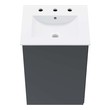 bathroom counter cabinet Modway Furniture Vanities Gray White