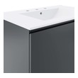 bathroom cabinet drawer Modway Furniture Vanities Gray White
