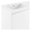 double bathroom Modway Furniture Vanities White White