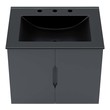 bathroom black cabinets Modway Furniture Vanities Gray Black
