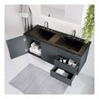 72 inch bathroom vanity clearance Modway Furniture Vanities Gray Black