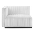 black and white leather sectional Modway Furniture Sofas and Armchairs Black White