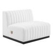 best velvet sectionals Modway Furniture Sofas and Armchairs Black White