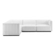 contemporary couch sectional Modway Furniture Sofas and Armchairs Black White