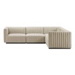 navy couch with chaise Modway Furniture Sofas and Armchairs Black Beige