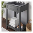 pre made bathroom cabinets Modway Furniture Vanities Gray Black
