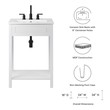 72 bathroom vanity double sink Modway Furniture Vanities White White