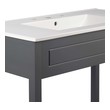 big bathroom vanity Modway Furniture Vanities Gray White