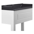 one sink bathroom vanity Modway Furniture Vanities White Black