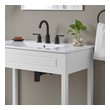 rustic wood bathroom vanity Modway Furniture Vanities White White