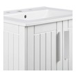 lowes double sink bathroom vanity Modway Furniture Vanities White White
