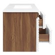 72 natural wood vanity Modway Furniture Vanities White Walnut White