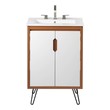 toilet with cupboard Modway Furniture Vanities Cherry White White
