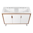 small toilet sink unit Modway Furniture Vanities Cherry White White
