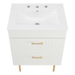 vanity cabinet only Modway Furniture Vanities White White