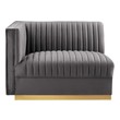 sectional sofa sleeper couch Modway Furniture Sofas and Armchairs Gray