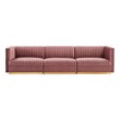small brown sectional couch Modway Furniture Sofas and Armchairs Dusty Rose