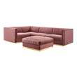 gray sectionals for sale Modway Furniture Sofas and Armchairs Dusty Rose