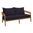 outdoor conversation seating Modway Furniture Sofa Sectionals Natural Navy