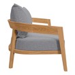 outdoor pillow decor Modway Furniture Sofa Sectionals Natural Gray