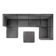 round couch Modway Furniture Sofas and Armchairs Gray