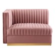 large sectional leather couch Modway Furniture Sofas and Armchairs Dusty Rose