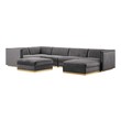 low cost sectional sofas Modway Furniture Sofas and Armchairs Gray