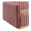 big sectionals for sale Modway Furniture Sofas and Armchairs Gold Dusty Rose