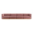 two piece sectional sofa Modway Furniture Sofas and Armchairs Gold Dusty Rose