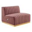 pull out couch black Modway Furniture Sofas and Armchairs Gold Dusty Rose