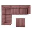 leather sleeper sofa with chaise Modway Furniture Sofas and Armchairs Gold Dusty Rose
