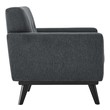 black eames chair Modway Furniture Sofas and Armchairs Charcoal