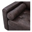 leather tufted sectional Modway Furniture Sofas and Armchairs Brown