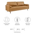 navy couch and loveseat Modway Furniture Sofas and Armchairs Tan