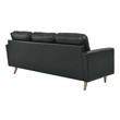 grey l sectional Modway Furniture Sofas and Armchairs Black