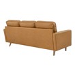 sectional sofa leather brown Modway Furniture Sofas and Armchairs Tan