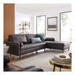 sofa chaise ottoman Modway Furniture Sofas and Armchairs Brown