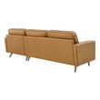 blue velvet sectional living room Modway Furniture Sofas and Armchairs Tan