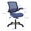 white wheelie chair Modway Furniture Office Chairs Blue
