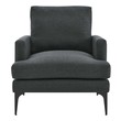 blue velvet slipper chair Modway Furniture Sofas and Armchairs Gray