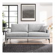 best quality leather sectional couches Modway Furniture Sofas and Armchairs Light Gray