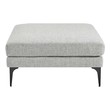 two seater accent chair Modway Furniture Lounge Chairs and Chaises Light Gray