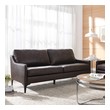 black velvet tufted sectional Modway Furniture Living Room Sets Brown