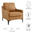 chair for home decor Modway Furniture Sofas and Armchairs Tan
