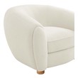 white leather arm chair Modway Furniture Sofas and Armchairs Chairs Ivory